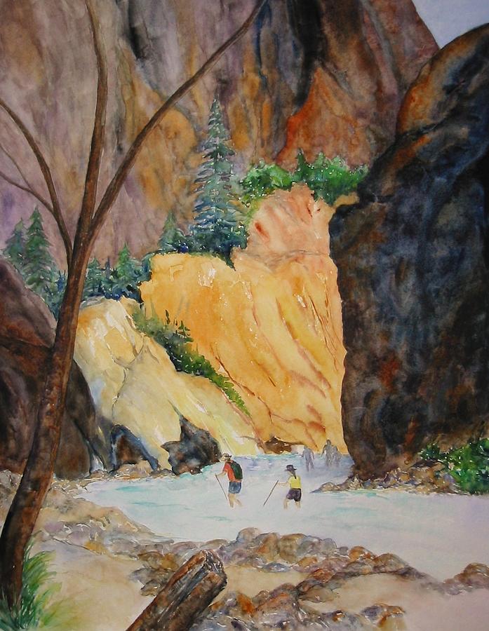 Zion Hike Painting by Patricia Beebe