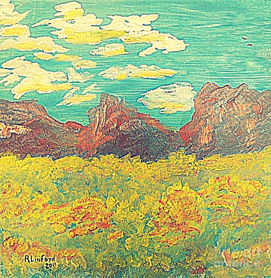 Zion National Park 11 Painting by Richard W Linford