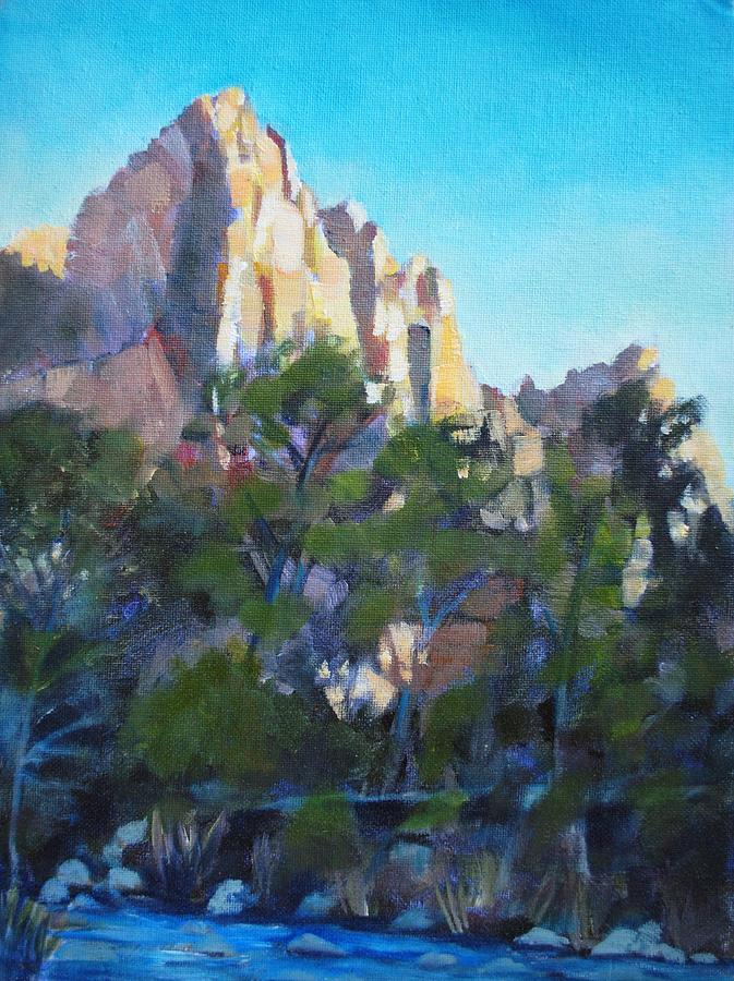 Zion National Park Painting by Richard  Willson