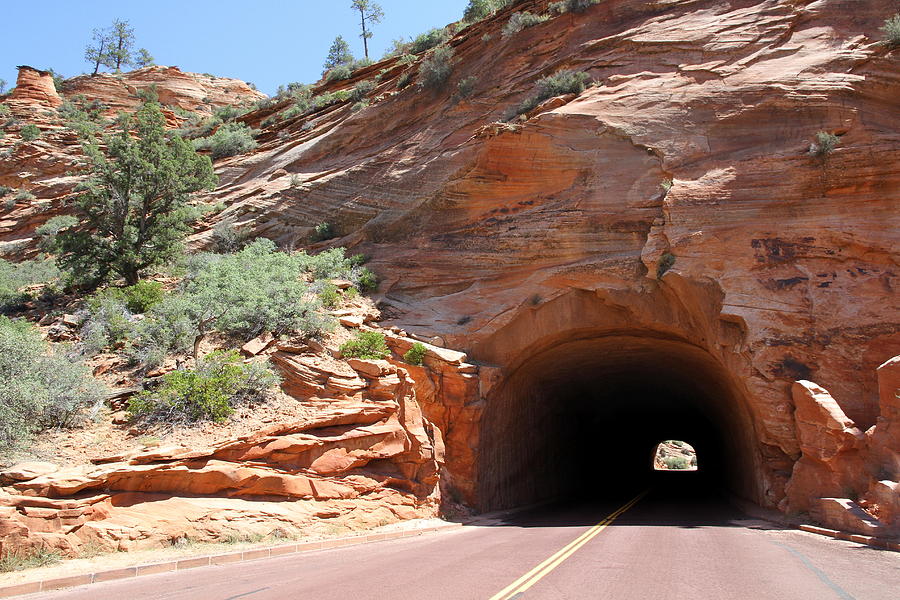 Zion Park Tunnel  Photograph by Christiane Schulze Art And Photography