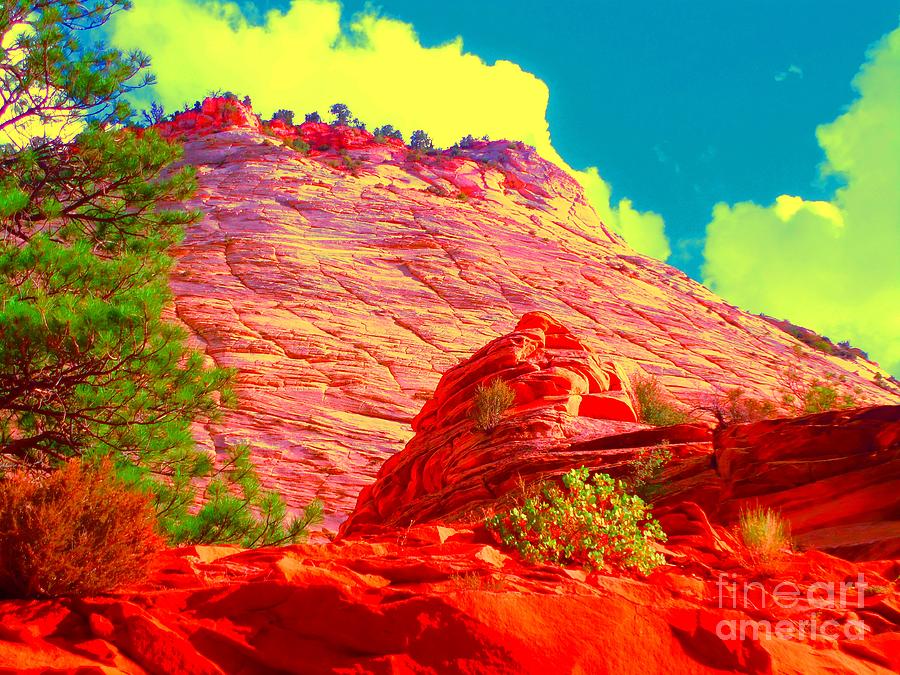 Nature Photograph - Zion Rising by Ann Johndro-Collins