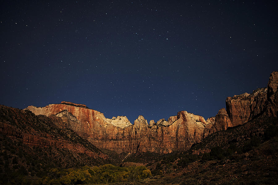 Zion Under the Stars Photograph by Andrew Soundarajan