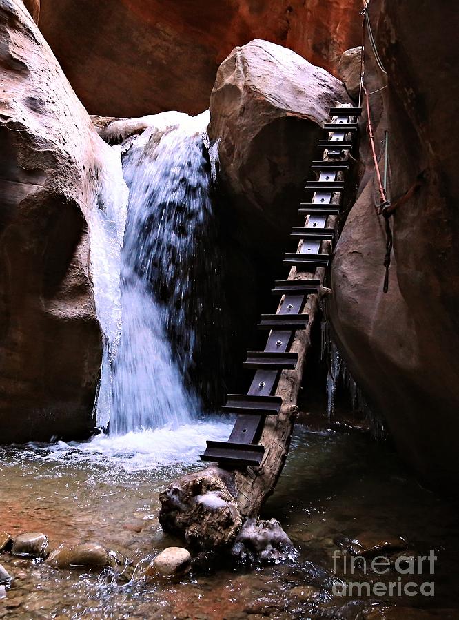 Zion Water Fall Photograph by Roxie Crouch