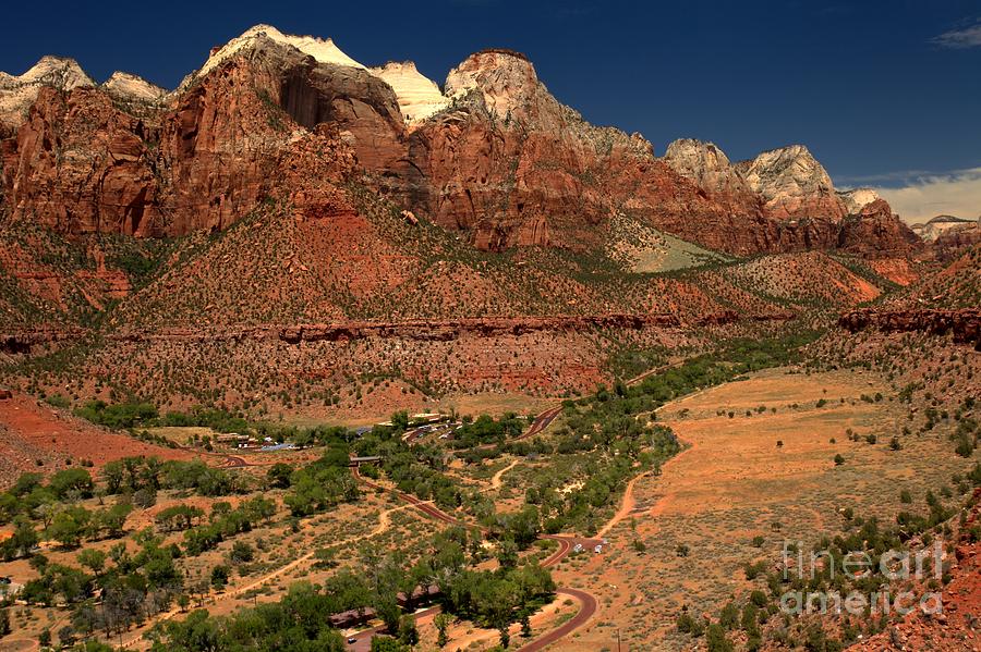 Zion National Park Photograph - Zion White Caps by Adam Jewell