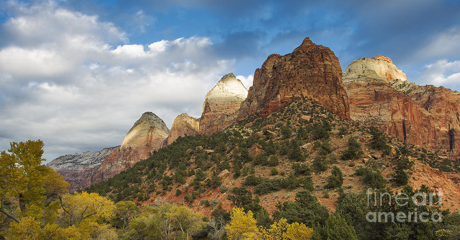 National Parks Photograph - Zions Solace by John Blumenkamp