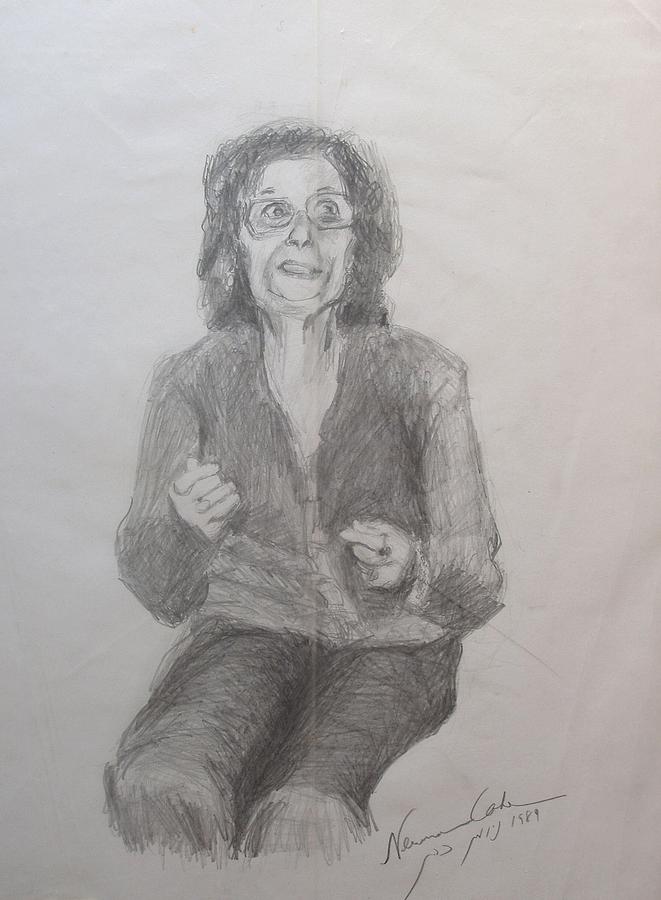 Zipporah Has Something to Say Drawing by Esther Newman-Cohen