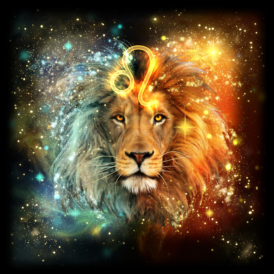 Zodiac Leo Painting by MGL Meiklejohn Graphics Licensing