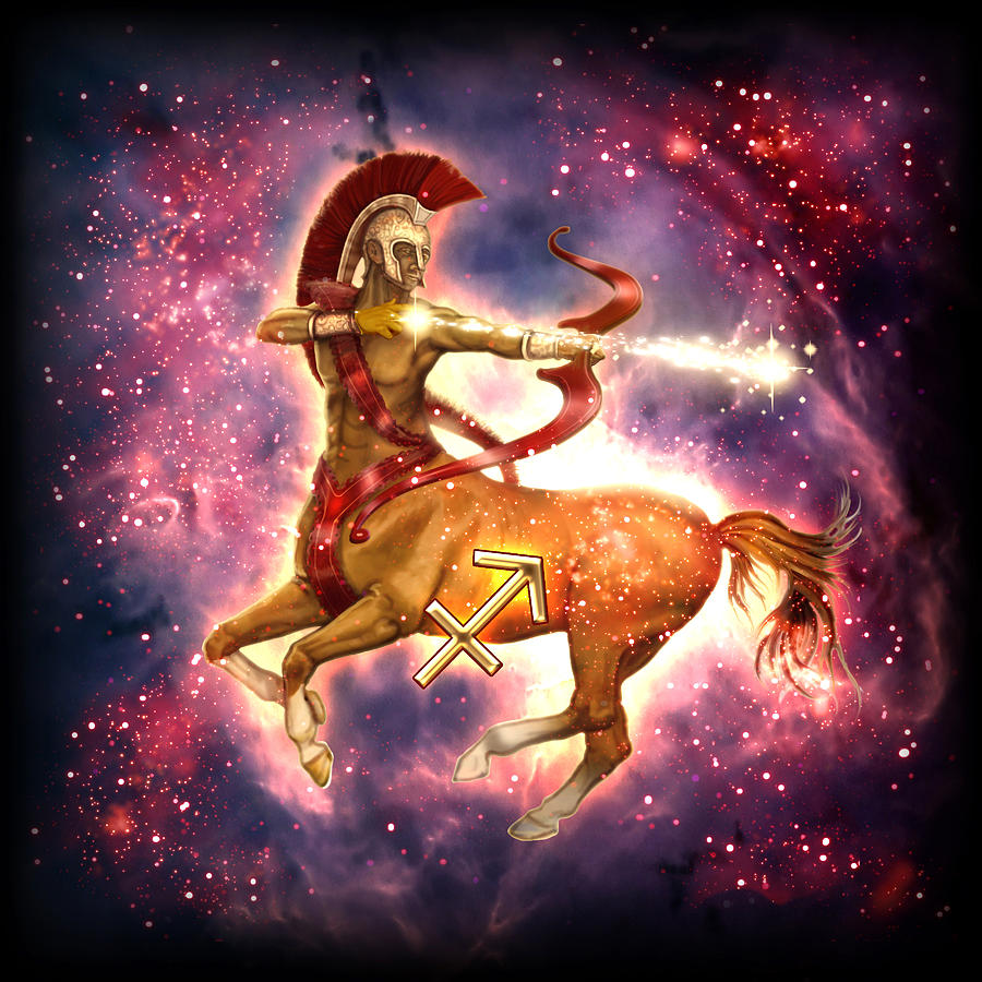  Zodiac  Sagittarius  Painting by MGL Meiklejohn Graphics 