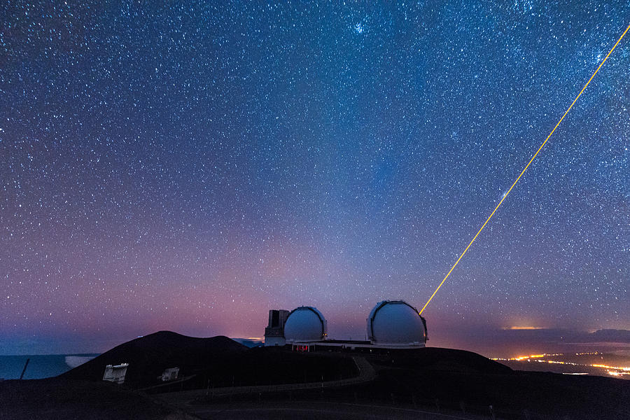Zodiacal Light Above Mauna Kea Observatory 2 Photograph by Jason Chu