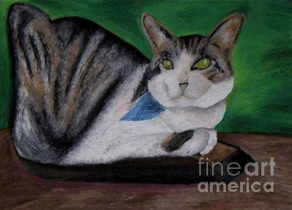 Zoey the Cat Pastel by Jon Kittleson