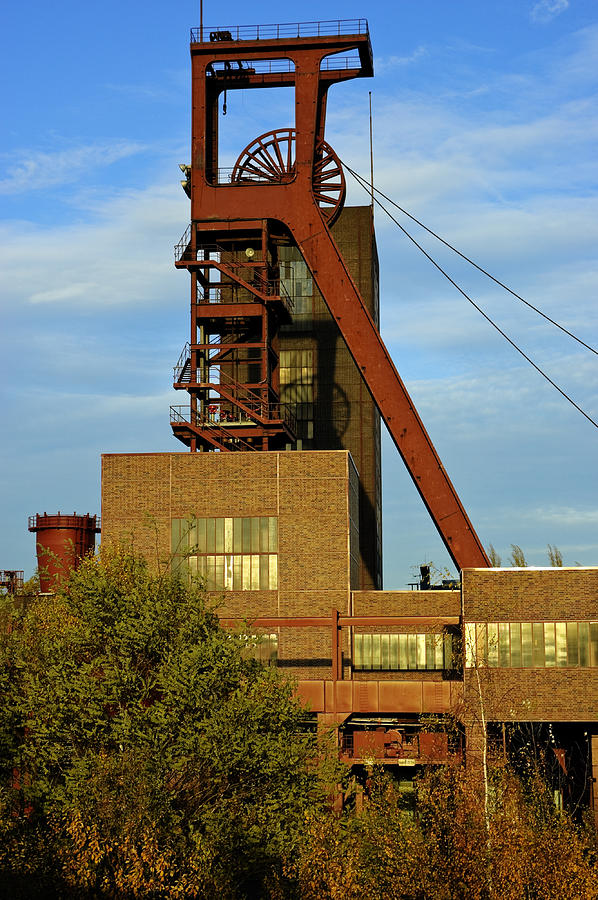 Zollverein Photograph - Zollverein Pit Head Essen Germany by David Davies