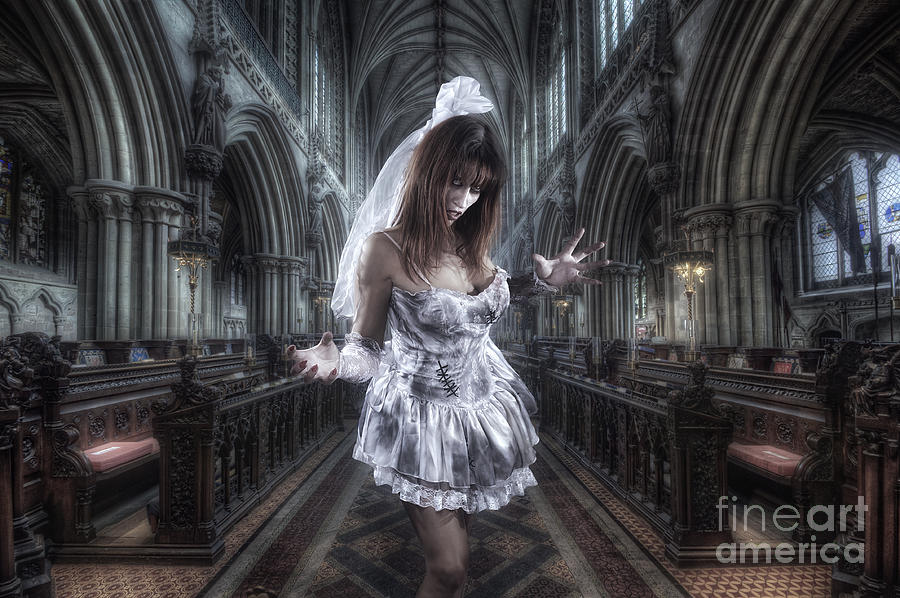 Zombie Bride Photograph by Yhun Suarez