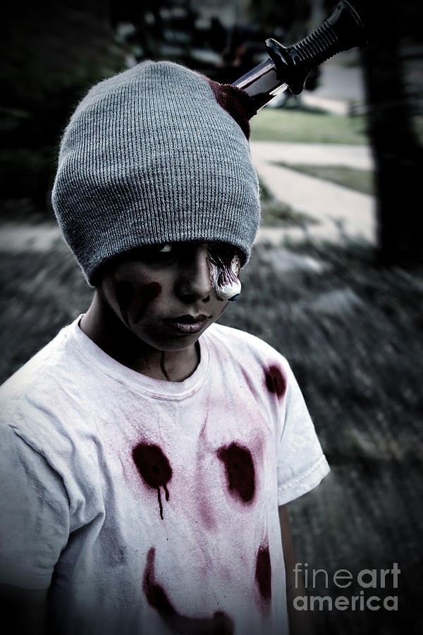 Zombie Kid Photograph by Trish Mistric