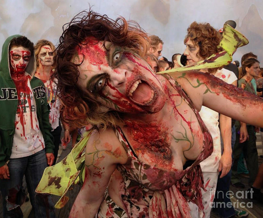 Halloween Photograph - Zombie by Lilliana Mendez
