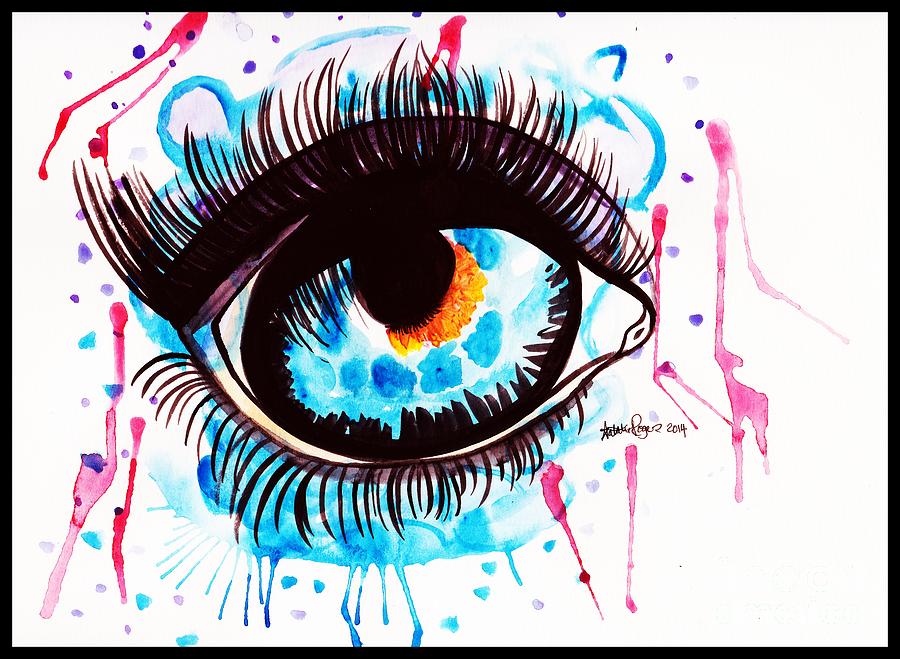 Eye Painting - Zone Out by Natalie Rogers