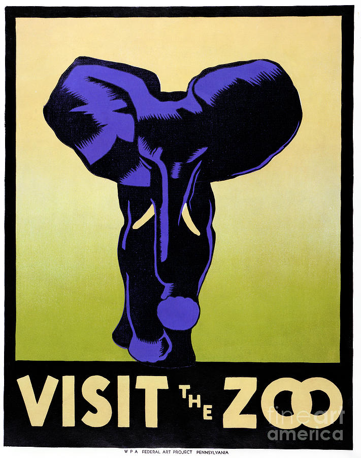 ZOO POSTER c1936 Photograph by Granger
