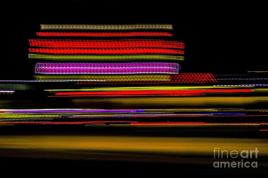 Abstract Photograph - Zooming Through the Strip by Imani  Morales