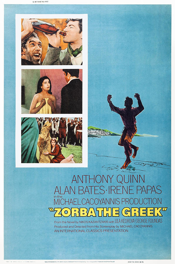 Greek Photograph - Zorba The Greek, Us Poster Art, Top by Everett