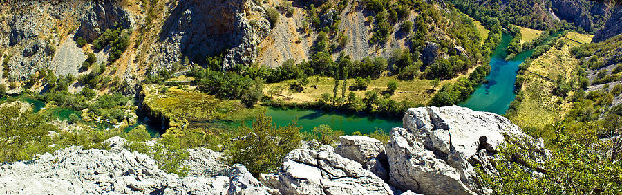 Zrmanja river canyon Krupa mouth and Visoki buk waterfall Photograph by Brch Photography