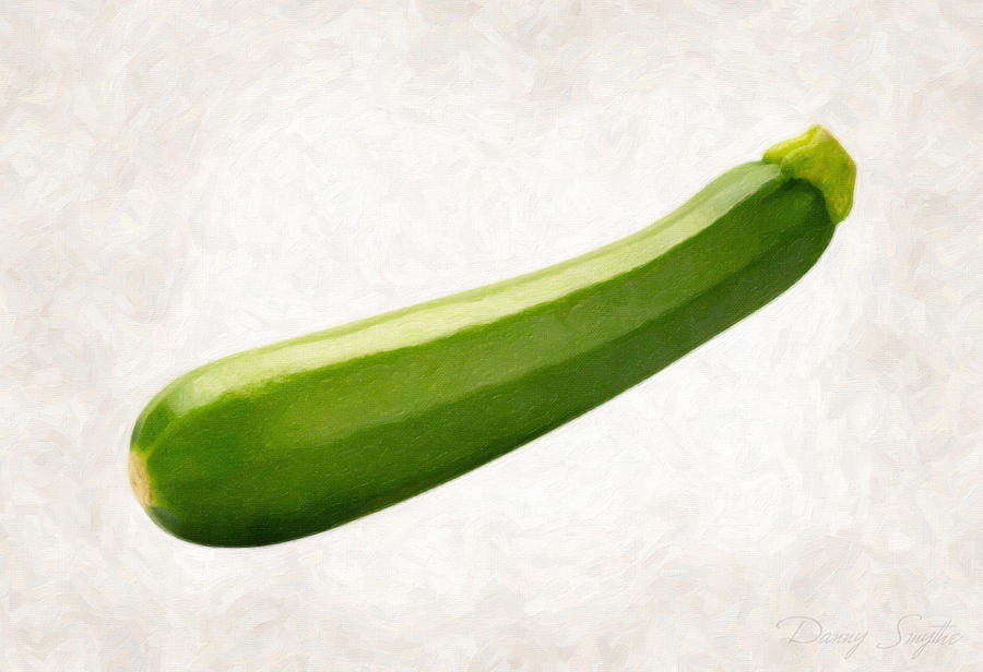 Nature Painting - Zucchini  by Danny Smythe