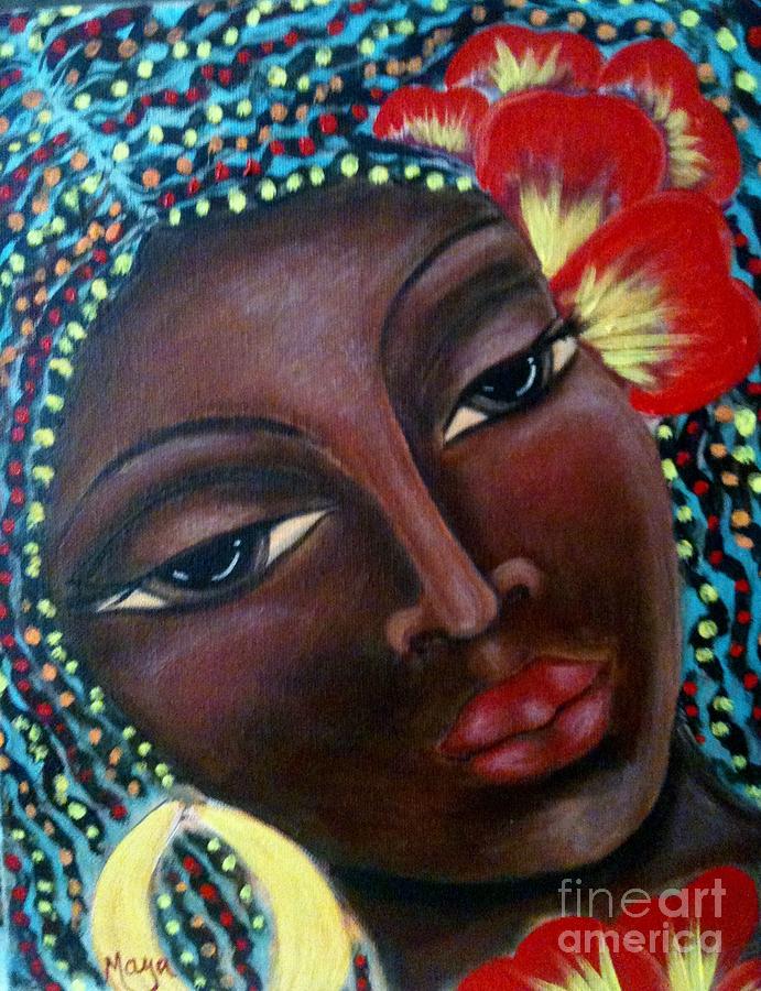 Flower Painting - Zulu Dreams by Maya Telford