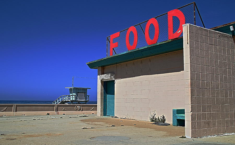 Zuma Beach Food Stand and Lifeguard Tower Photograph by Richard Cheski