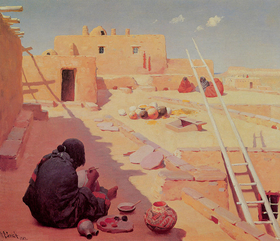 William Robinson Leigh Painting - Zuni Pottery Maker by William Robinson Leigh