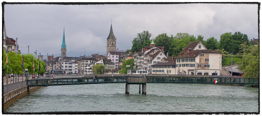 Zurich from the Limmat Photograph by Jason Wolters