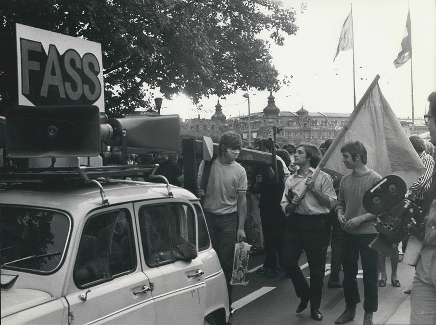 Zurichs Student Protest Against Arbitrary Justice Photograph by Retro Images Archive