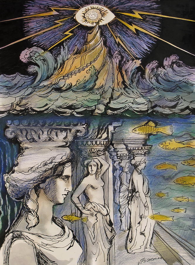  Atlantida Painting by Valentina Plishchina