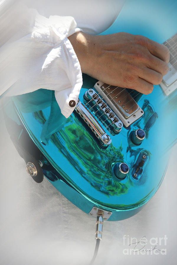  Blue Guitar Photograph by Danuta Bennett