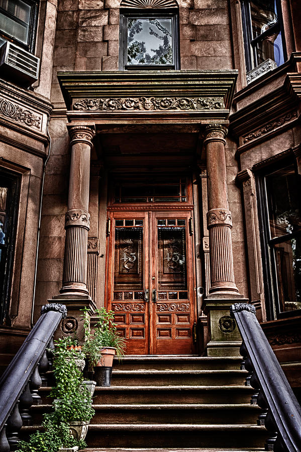 Architecture Photograph -  Brownstone 43 by Val Black Russian Tourchin