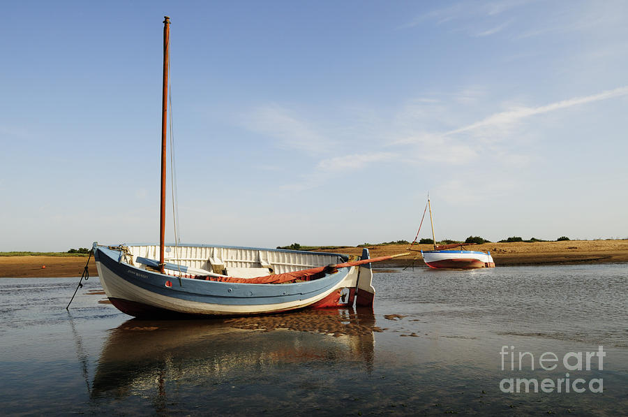 Boat Photograph -  Burnham Overy Staithe by Liz Pinchen