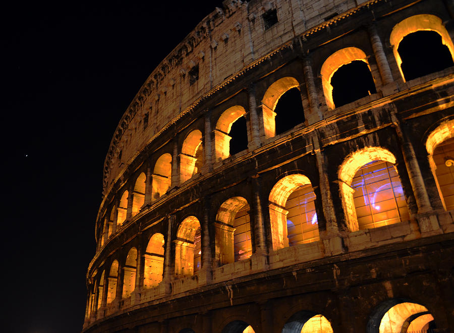  Coliseum by NIght Photograph by La Dolce Vita