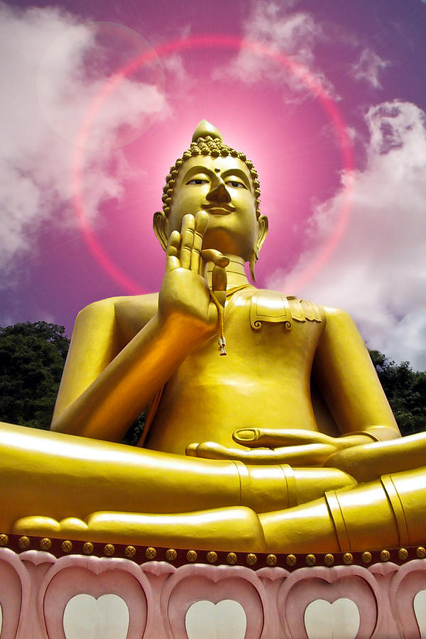  Golden Love Buddha Photograph by Harry Spitz