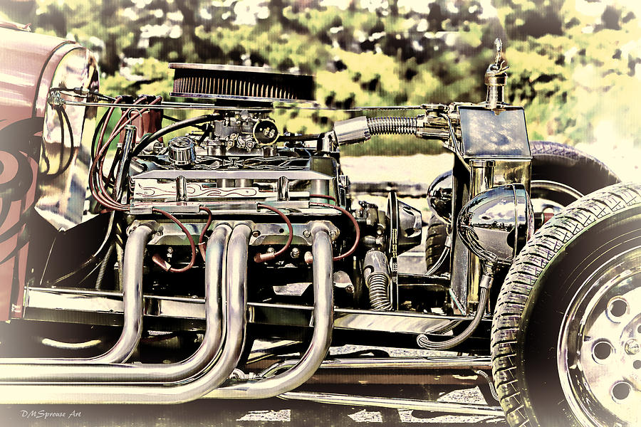Garage Photograph -  Hot Rod by DMSprouse Art