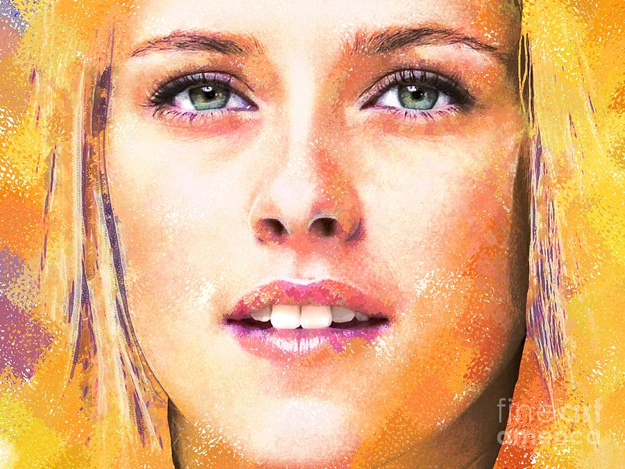 Kristen Stewart Portrait E Digital Art by Andre Drauflos