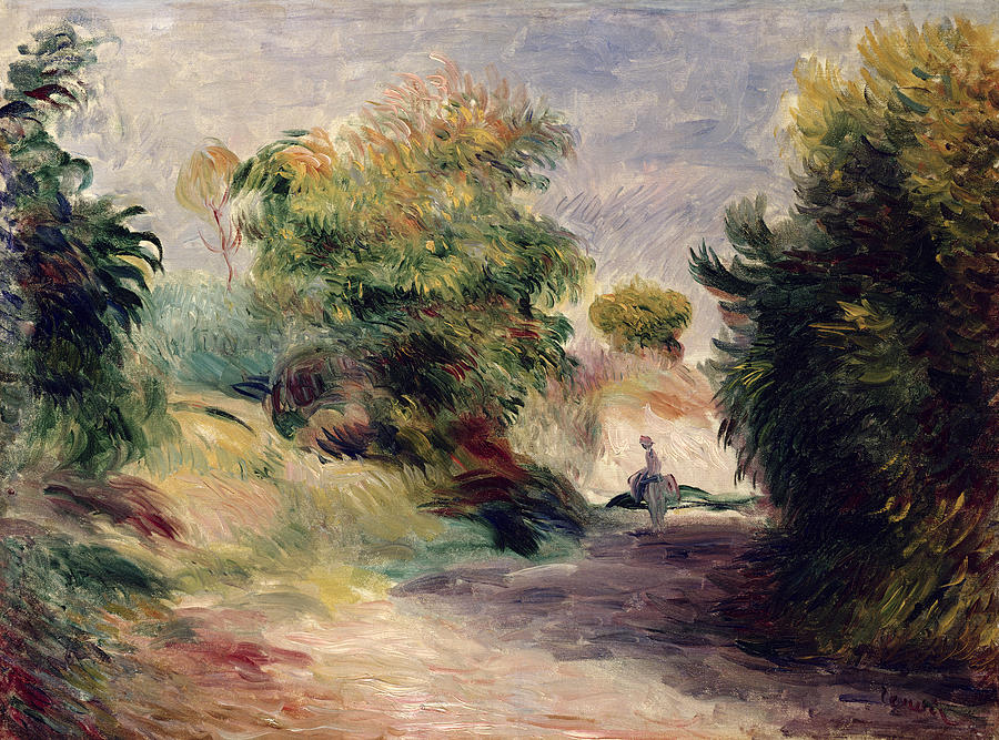 Pierre Auguste Renoir Painting -  Landscape near Cagnes by Pierre Auguste Renoir