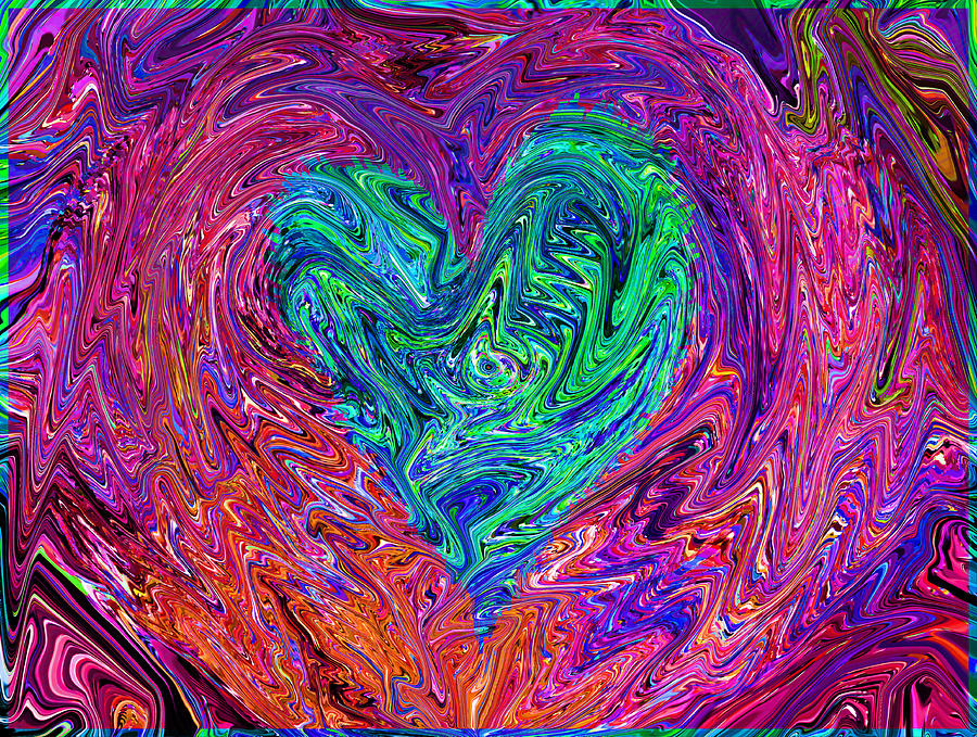 Love From The Ripple Of Thought V 3 Mixed Media by Kenneth James - Fine ...