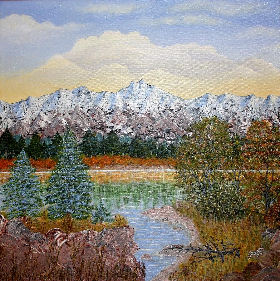  Mountain Fall Painting by Georgeta  Blanaru