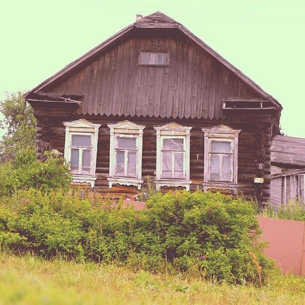 Summer Photograph - #изба #old #wooden #cottage In by Linandara Linandara
