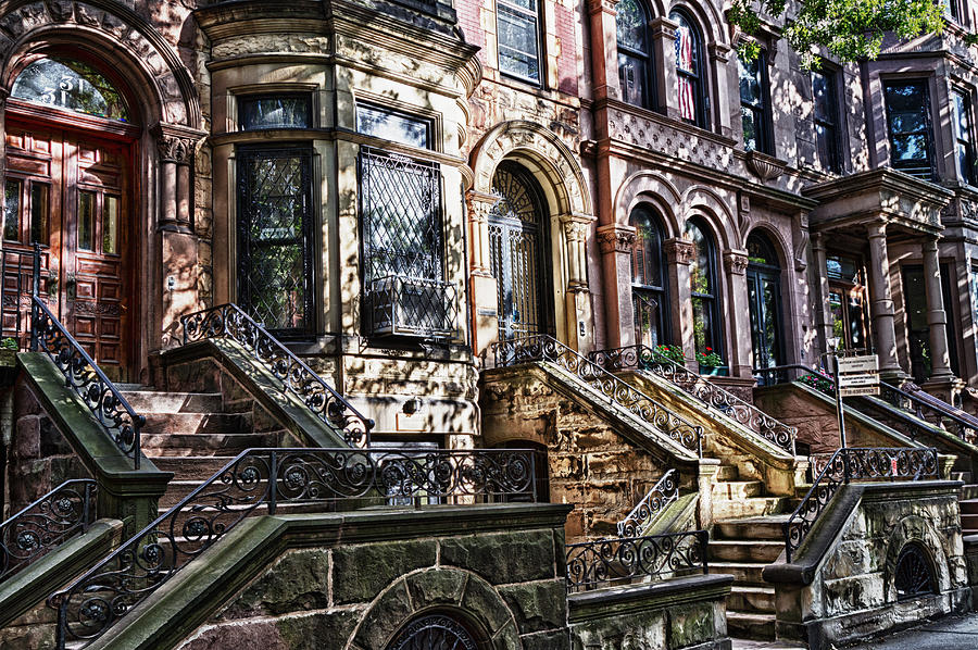 Architecture Photograph -  Park Slope Building 33 Take 5 by Val Black Russian Tourchin
