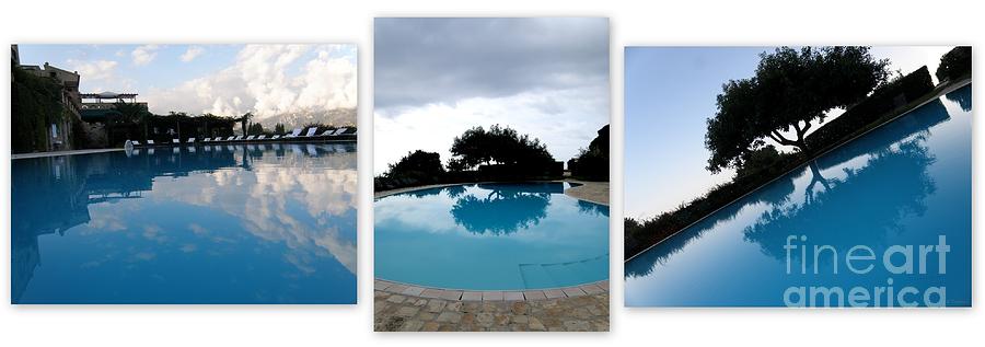  Amalfi Coast Pool Reflections Photograph by Tatyana Searcy