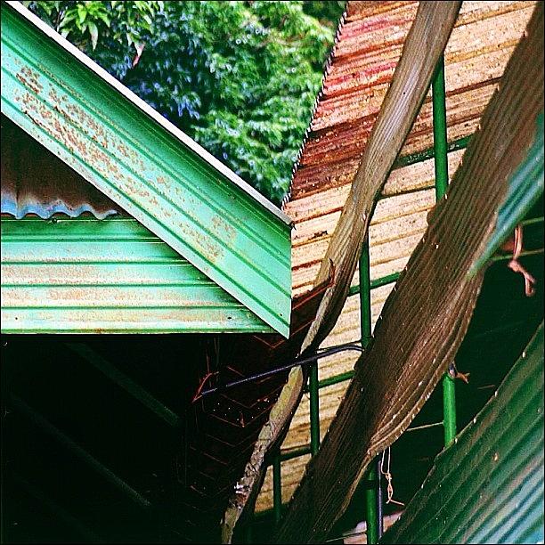 Thailand Photograph - >/ Rural Geometry #thailand #roof by A Rey