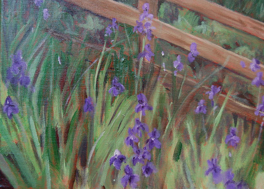  Sabot Iris Painting by Carrington Brown