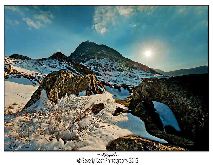  Spring Snows at Tryfan Photograph by B Cash