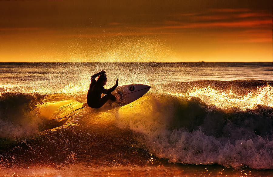 Sunset Surf by Marco Petracci