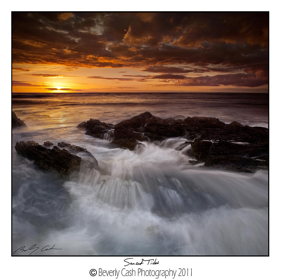  Sunset Tides Photograph by B Cash
