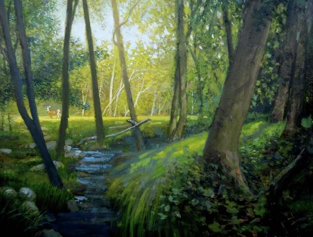 The Silent Forest Painting by Mel Greifinger - Fine Art America