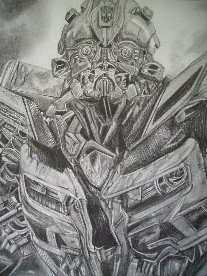 Transformers Movie Drawing -  Transformers 2 Bumblebee Details 1 by Ng Hoi Yee